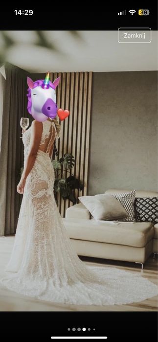 Suknia Milla Nova, skylar .  Syrenka r. M . Jak nowa