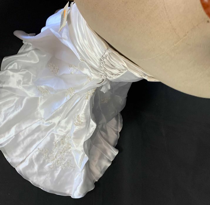 Nowa suknia ślubna Ellis Bridals z metką 40 L biała syrena rybka tren