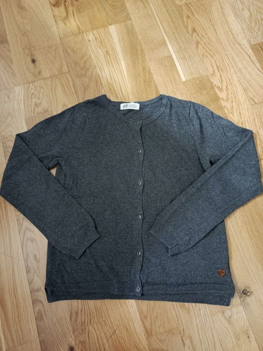 Sweterek rozpinany 134/140 H&M
