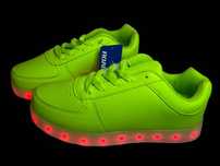 Sportowe Buty LED - Limonkowe - Odblaskowe - 7 kolorów - 38-43