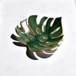 ceramiczna mydelniczka talerzyk monstera