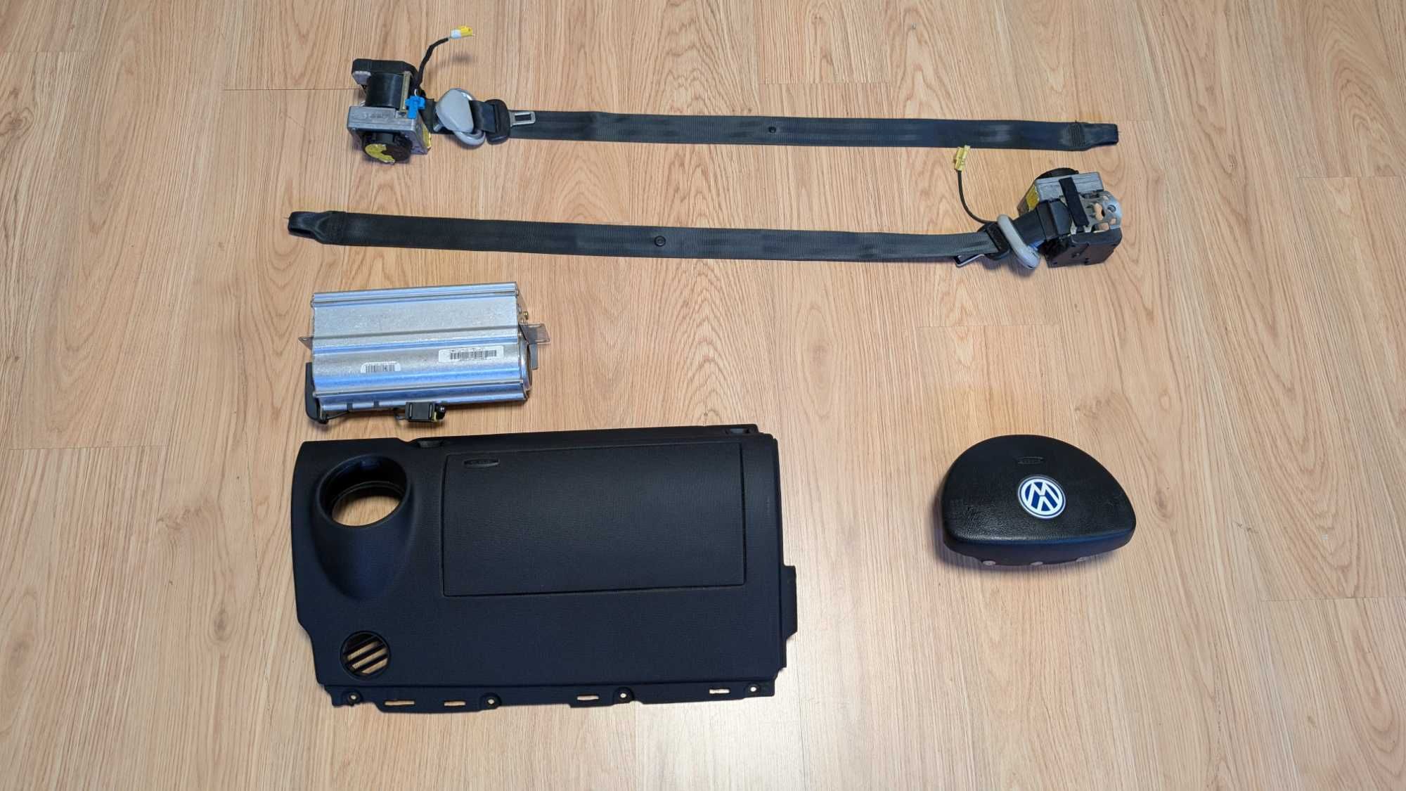 Conjunto Kit Airbags Tablier VW Beetle 6 1998 a 2010 Volante Cintos