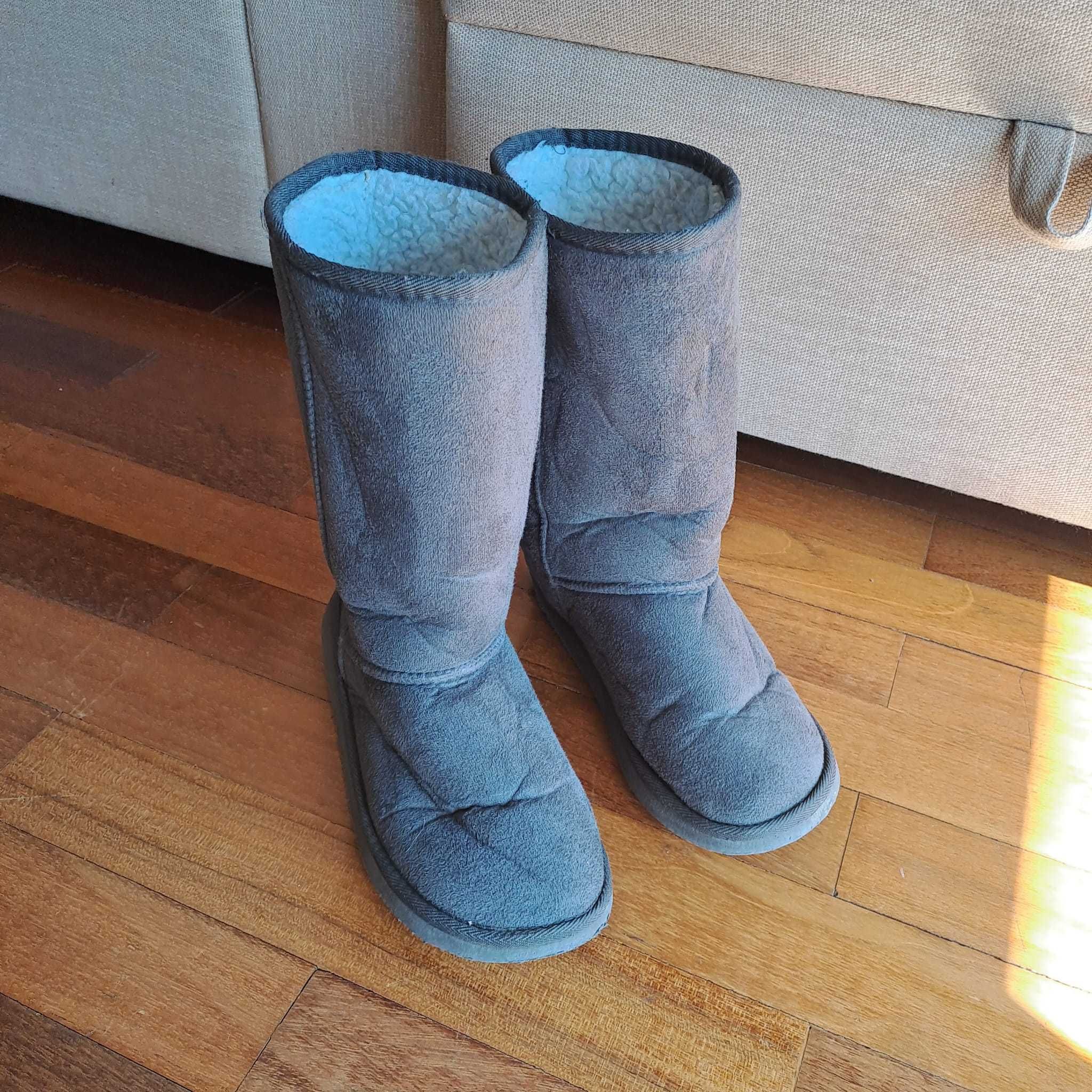 Botas cinza tipo UGG 37-38