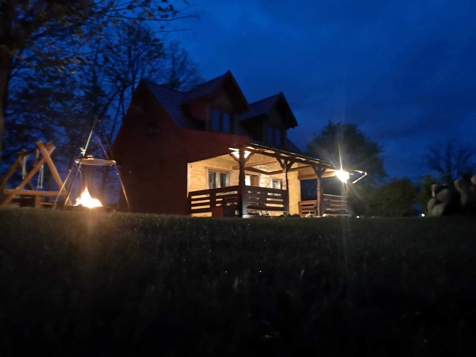 *Domek Całoroczny z Balią i Sauną Mazury Ukta*