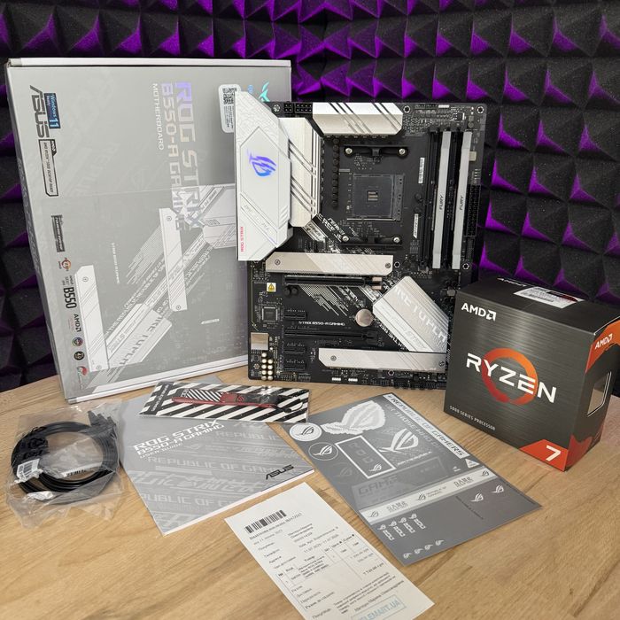 Топ комплект Ryzen 5800X, Strix B550 гарантія