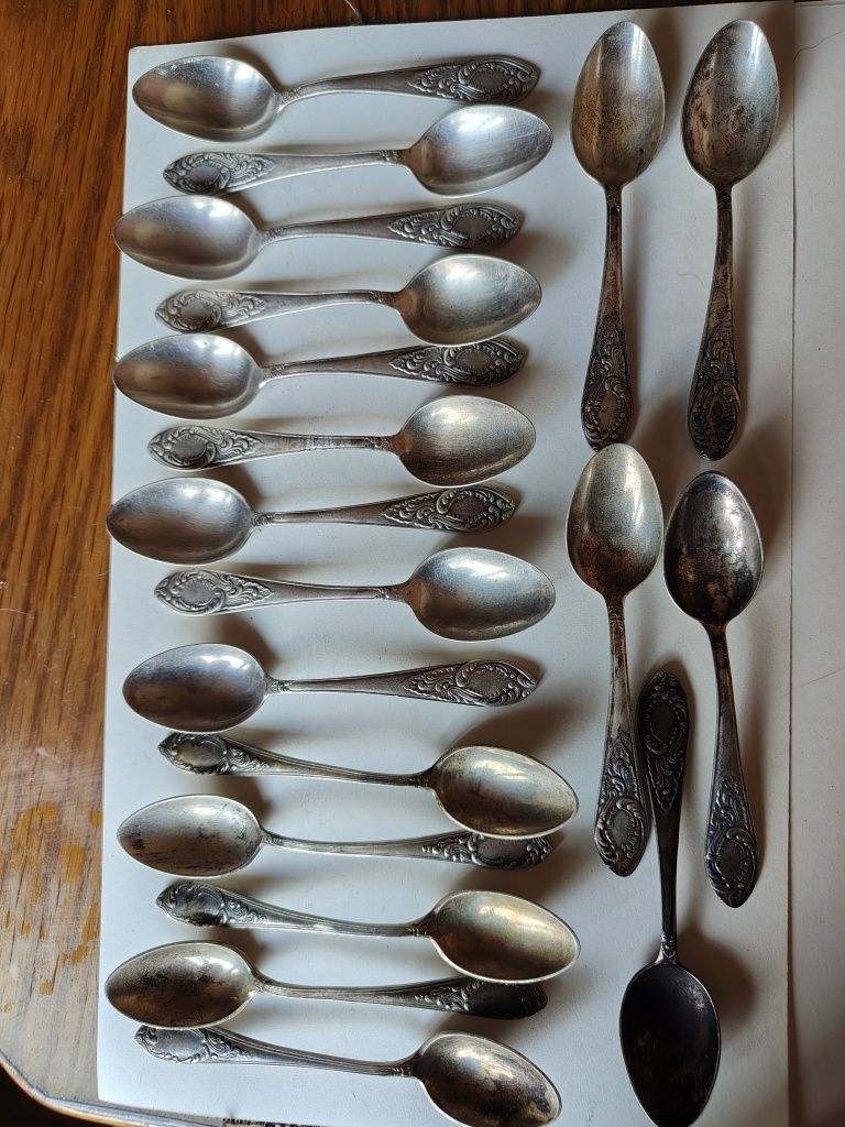 Серебряные кофейные, чайные ложки
