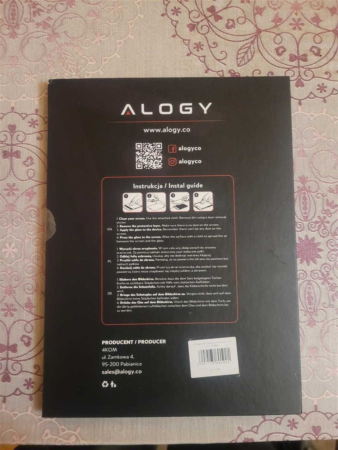 Nowe Szkło Hartowane Alogy Lenovo TAB M10 - Ochronne, 9H, X505/X605