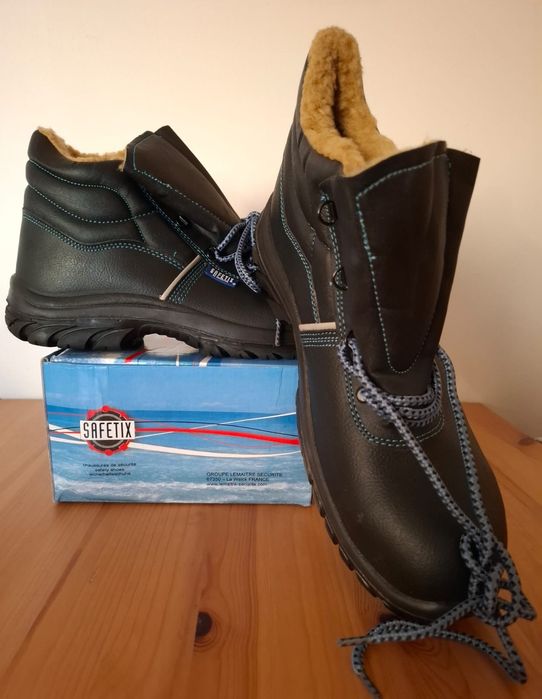BUTY robocze zimowe Safetixs icefox ze skóry naturalnej