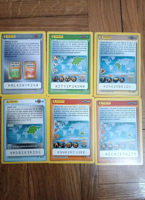 Cartas "Invizimals"