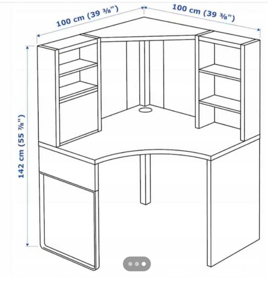 Biurko ikea Biały