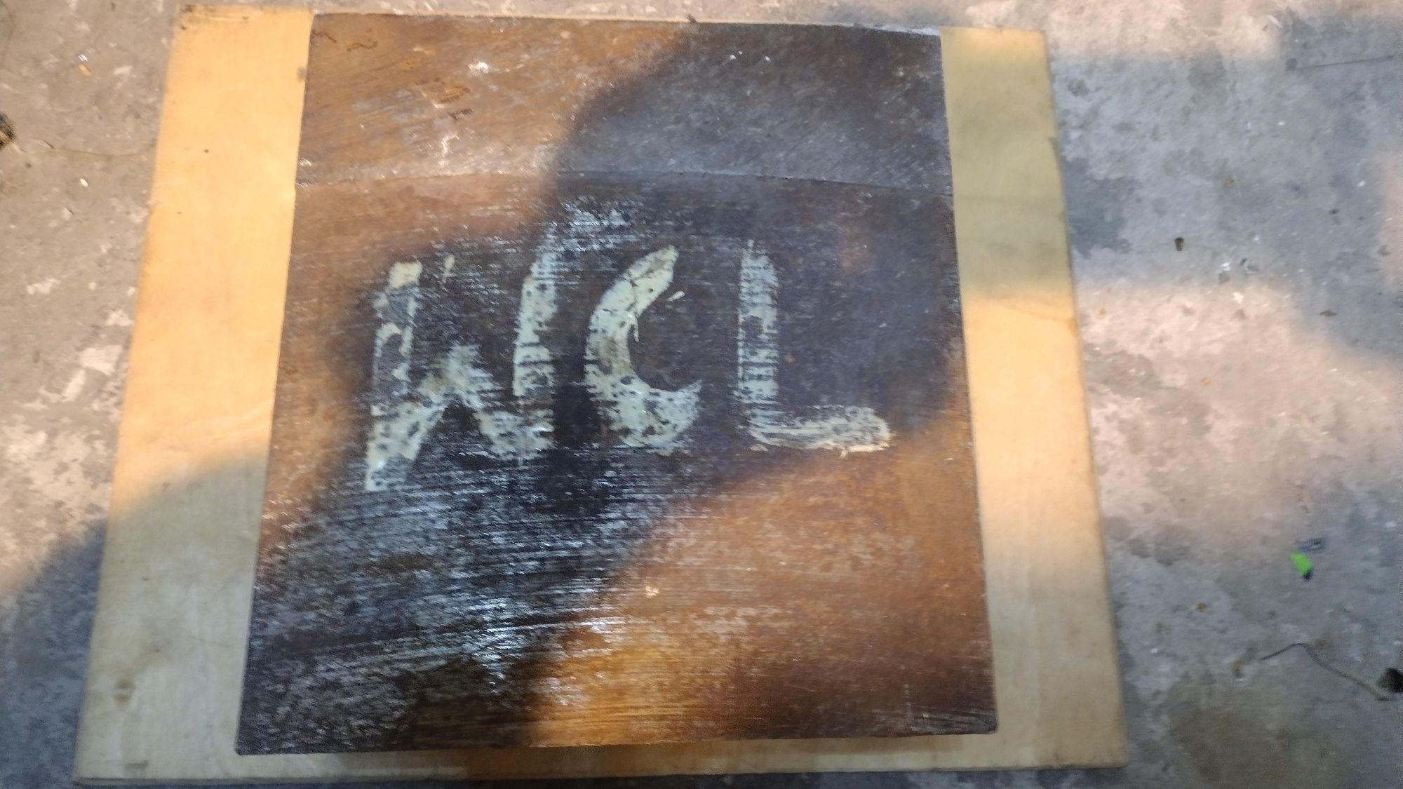 Gruba  Blacha stalowa formatka WCL 20,5 cm x 9 cm x 22,5 cm  .