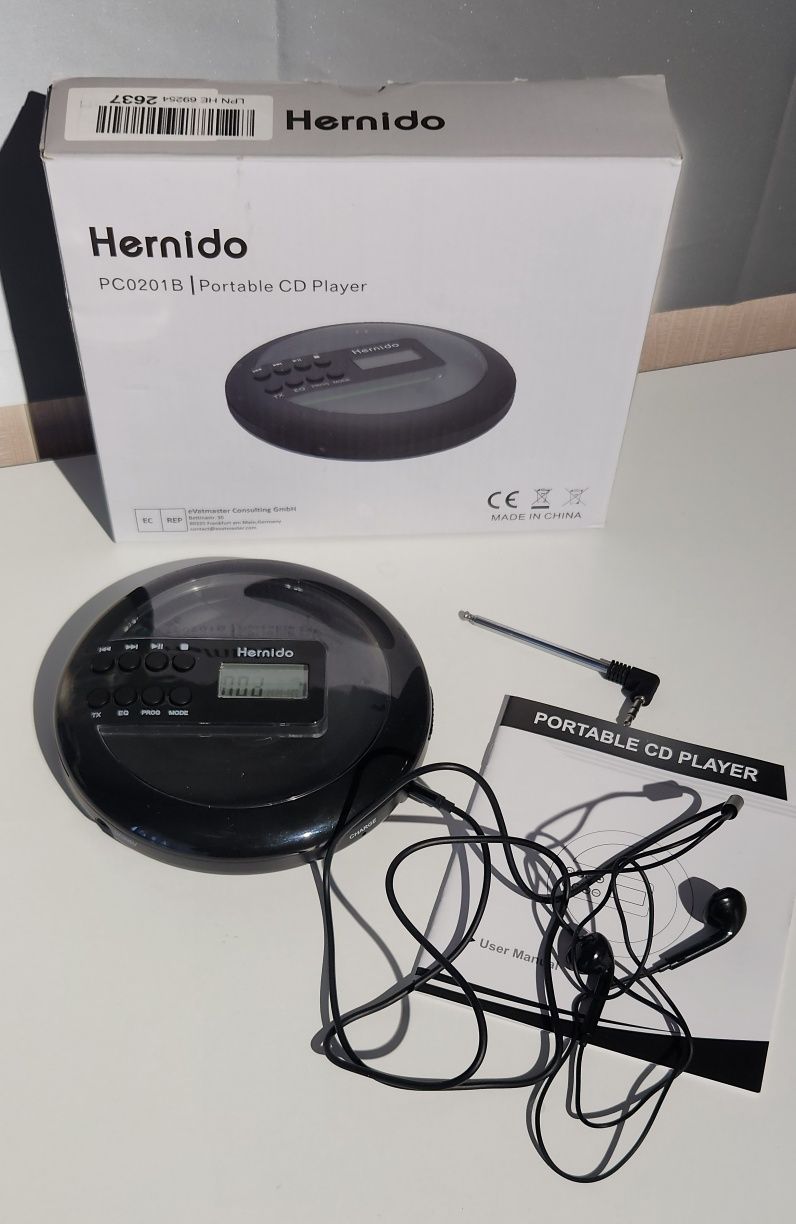 Портативний програвач компакт-дисків Hernido PC0201B Portable CD Playe