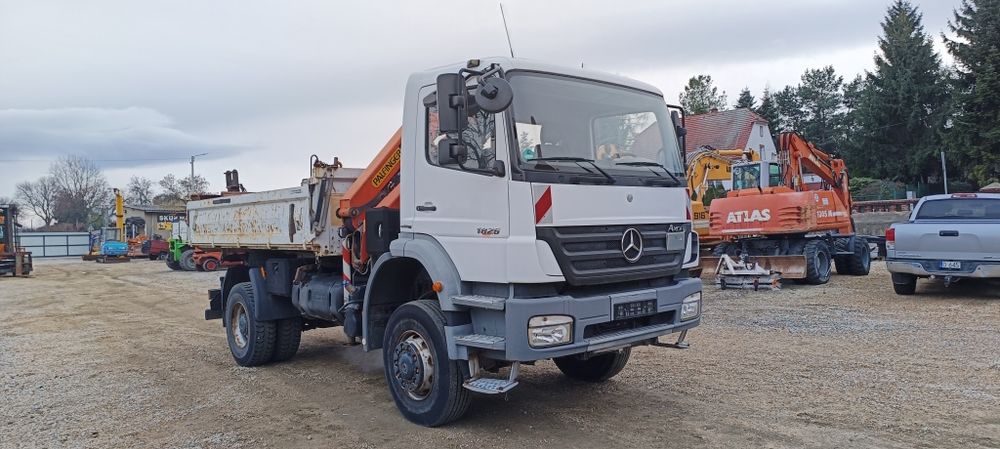 Wywrotka Mercedes Axor 4x4 kiper z HDS palfinger pk9501 actros 6x6 daf