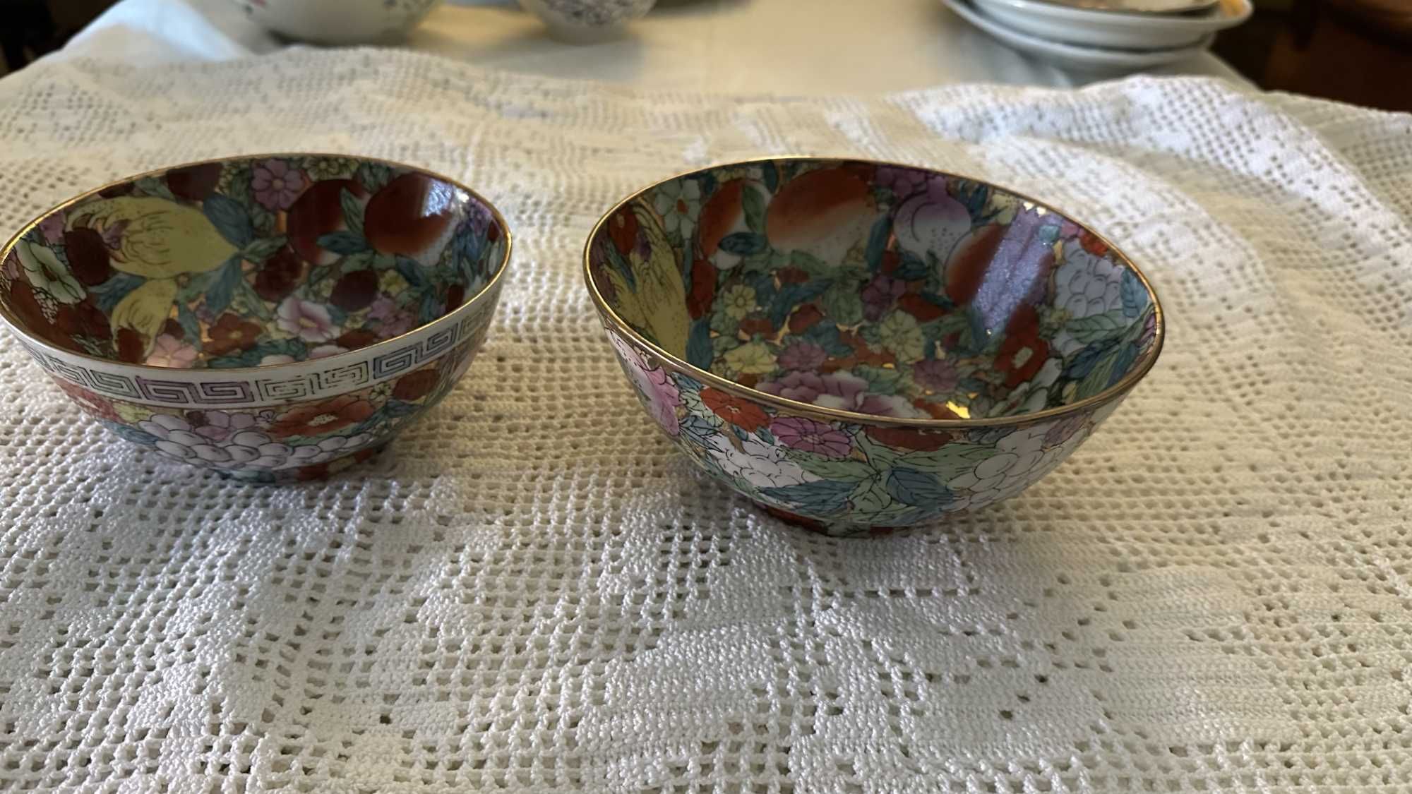 Conjunto de 2 Tigelas em Porcelana Chinesa