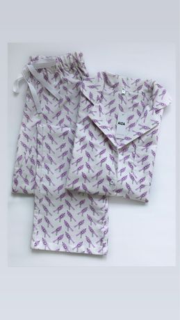 Женская фланелевая пижама 100% хлопок XS-XL.