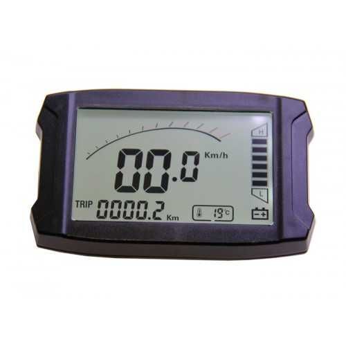 Универсальный LCD дисплей (спидометр) для электротранспорта 72v