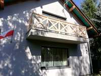 Balustrada drewniana krzyż barierka taras ogrodzenie balkon