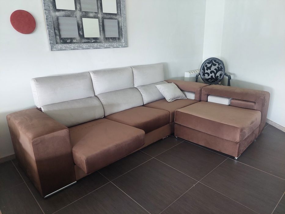 Sofá com chaiselong