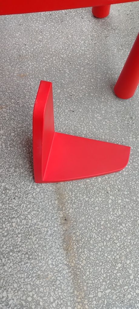 Stolik krzesło i półka dla dzieci Ikea mamut