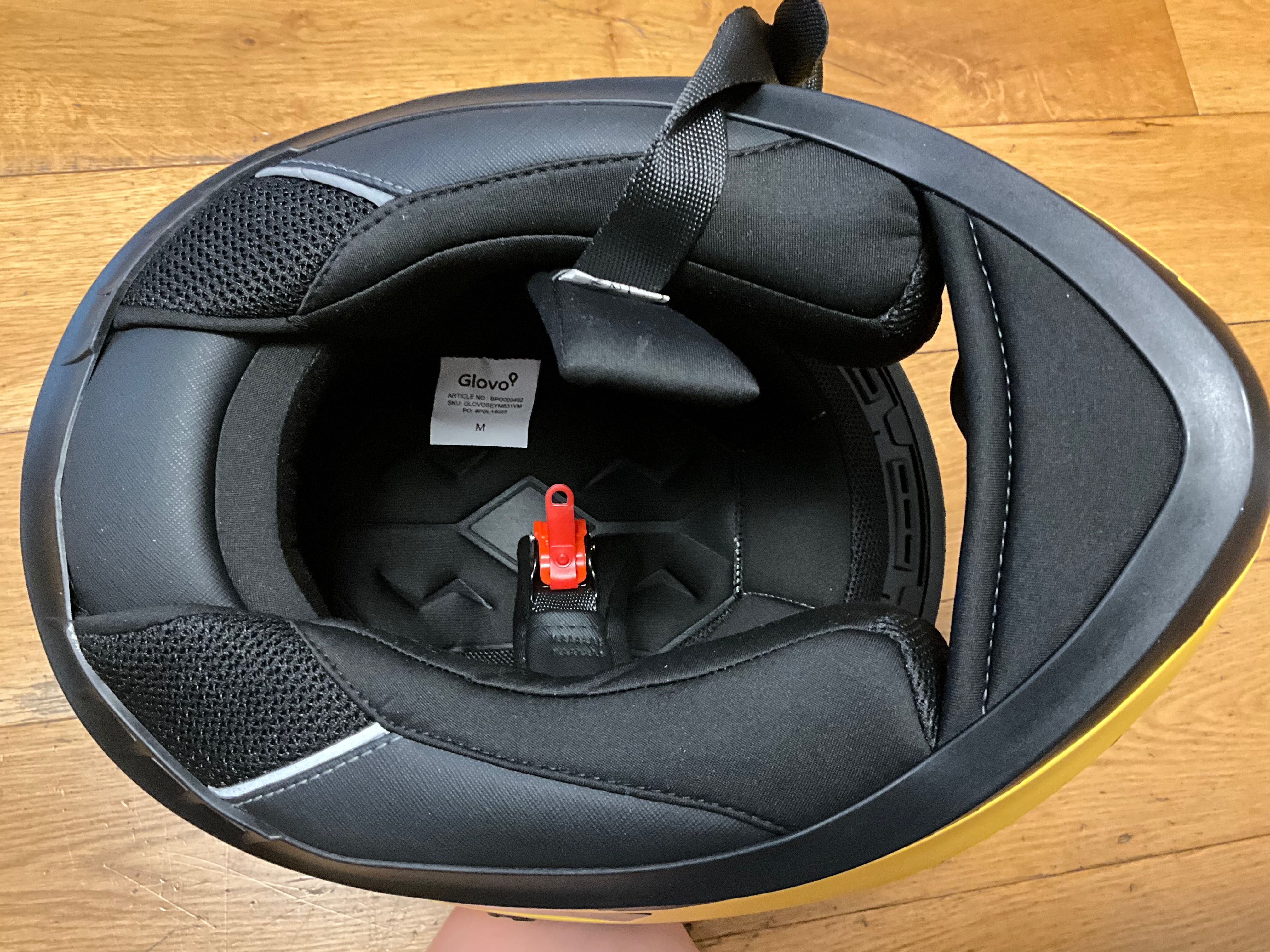 Kask kurierski Glovo