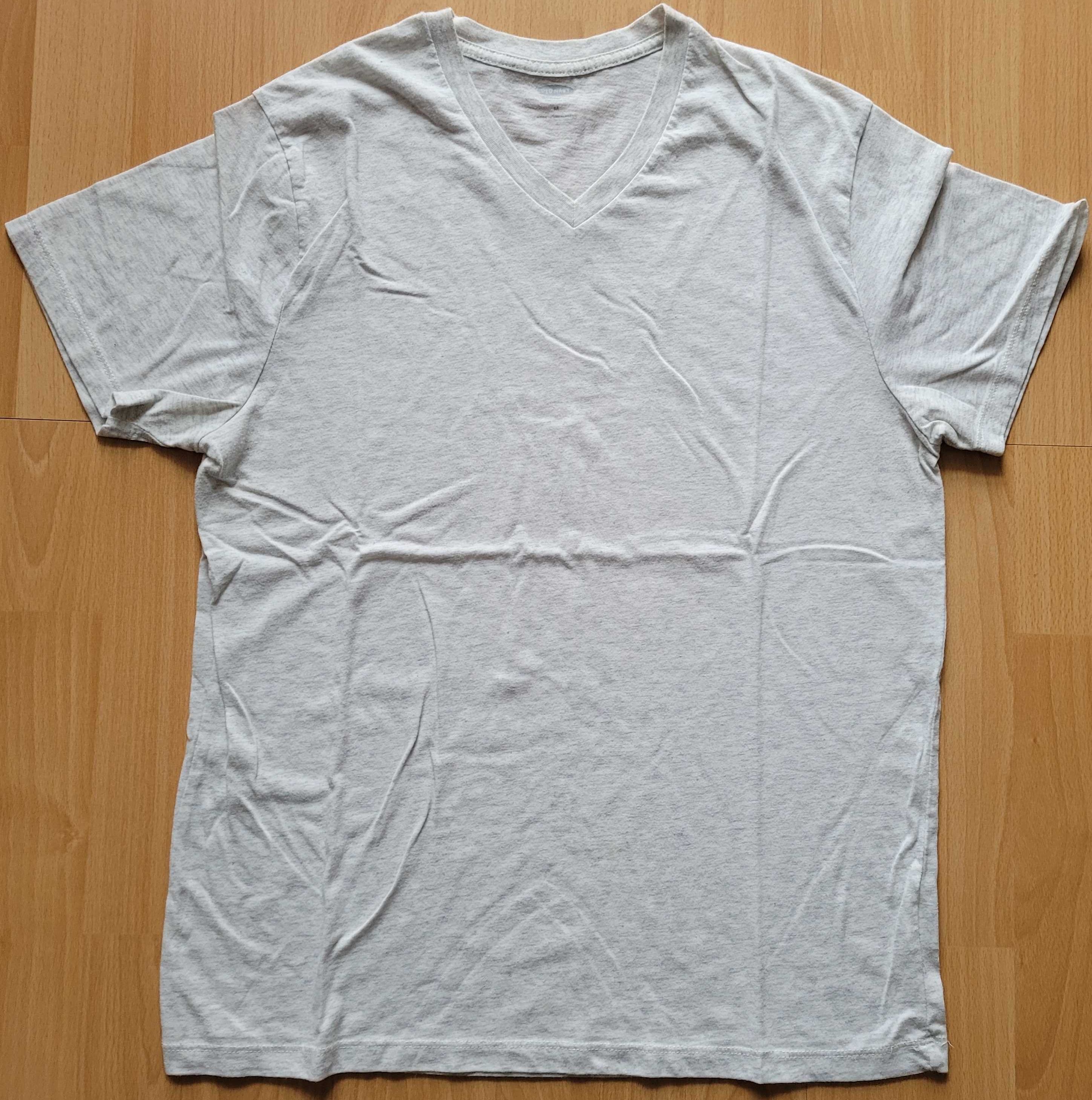 T-shirt w serek Old Navi jasno szara
