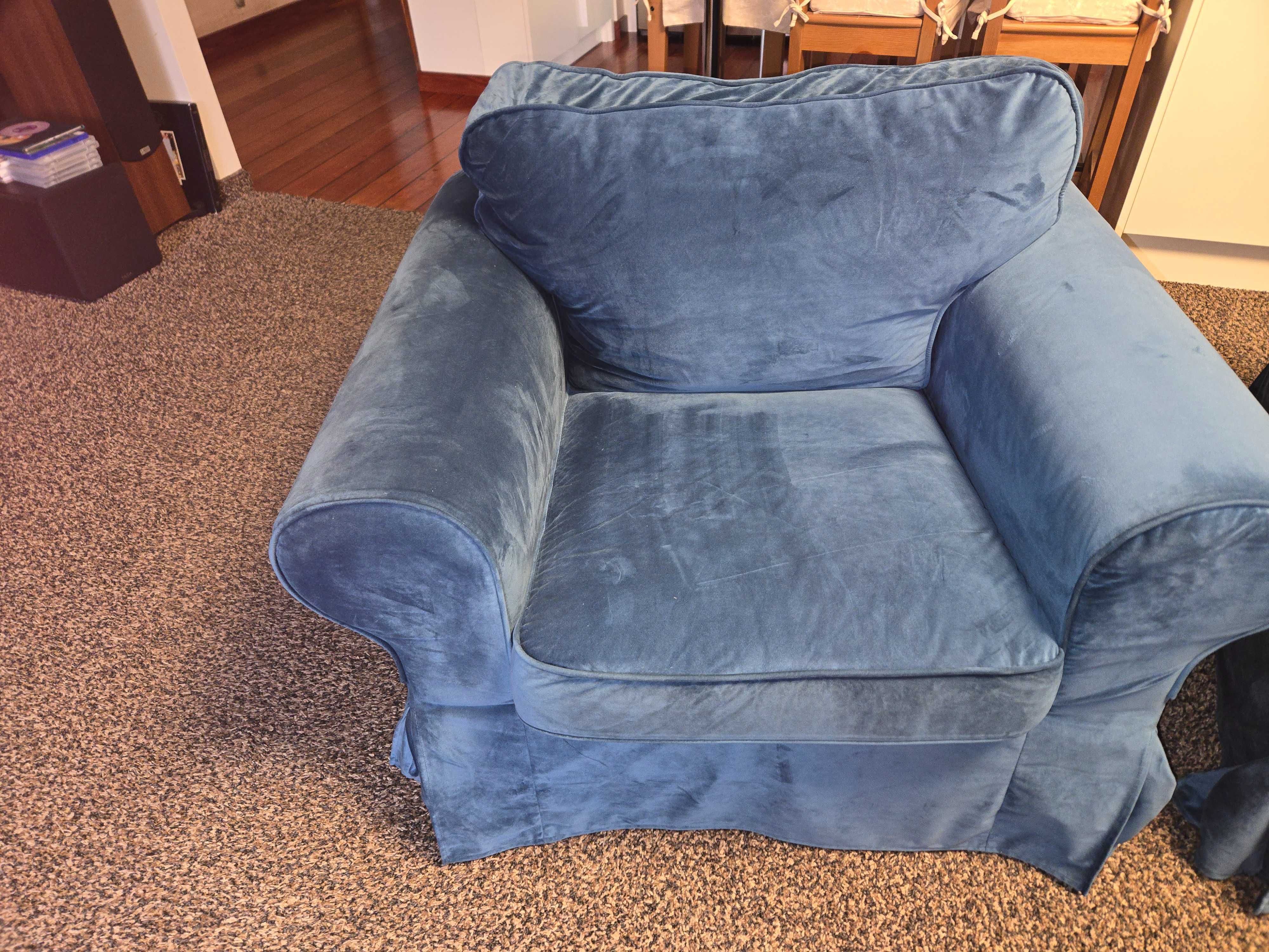 Sofa 2 osobowa Ikea Ektorp + 2 fotele