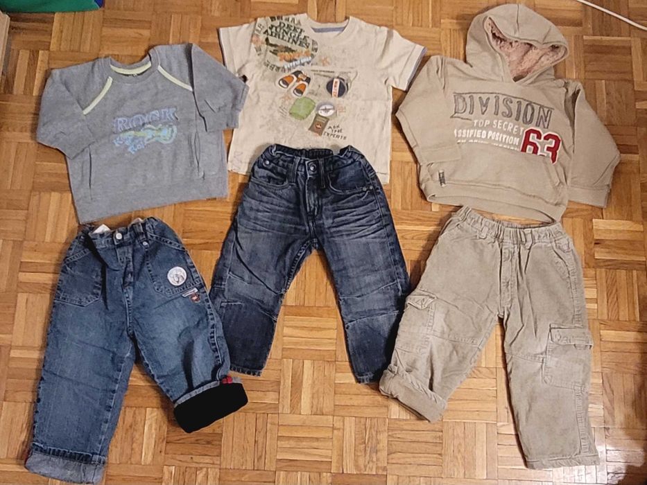 Paka chłopięcych ubrań rozmiary 92-98