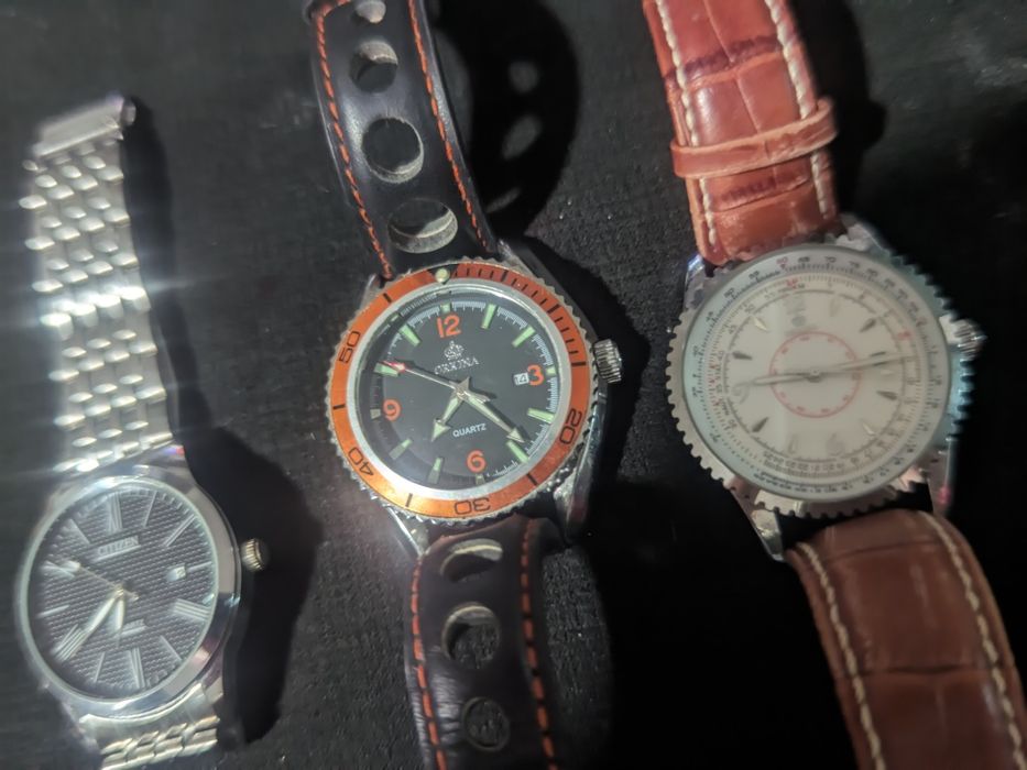 Vendo 3 relógios da minha coleção privada - 1 Citizen e 2 Orkina