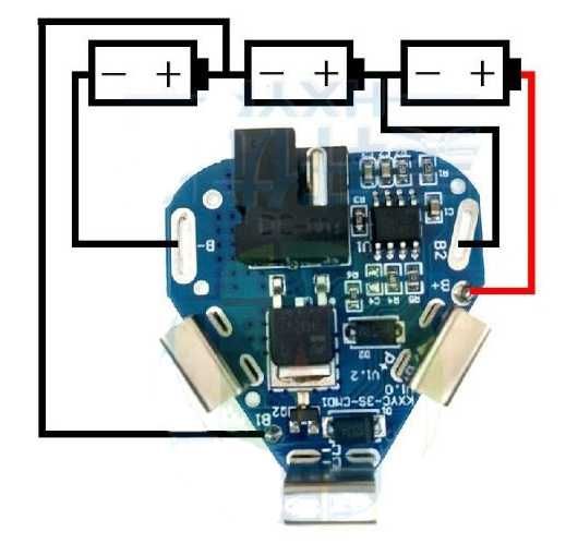 12.6V Плата Шурупокруту Li Ion 3s