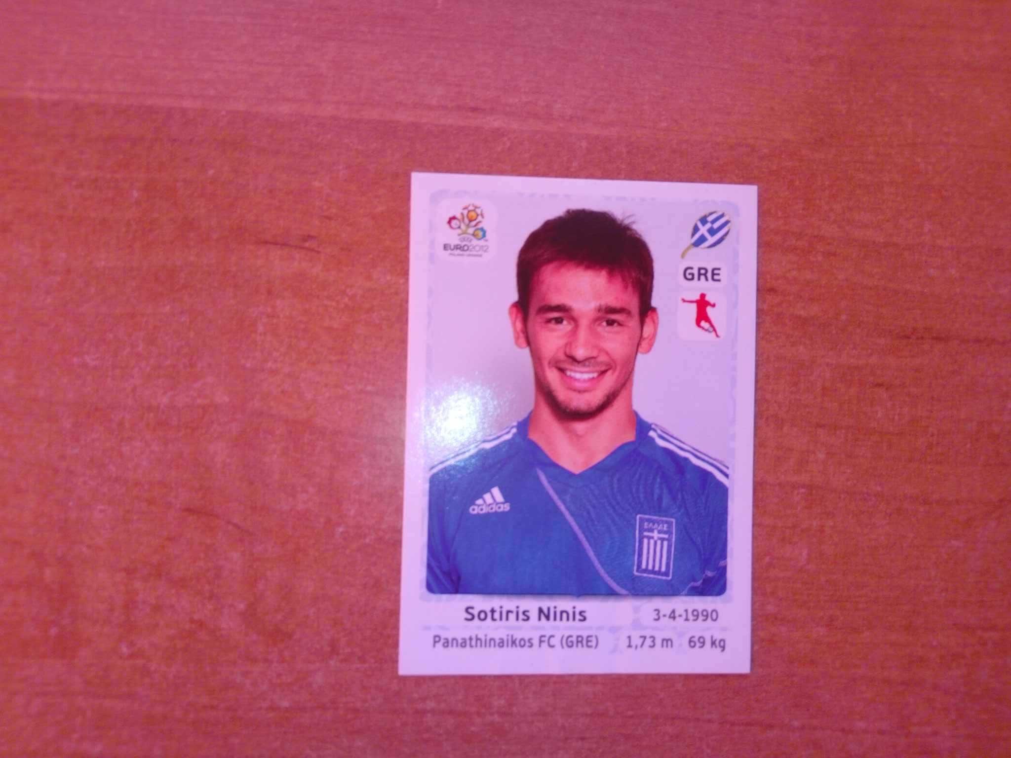 Naklejka Euro 2012 Sotiris Ninis Grecja Poland Ukraine nr 99 Panini