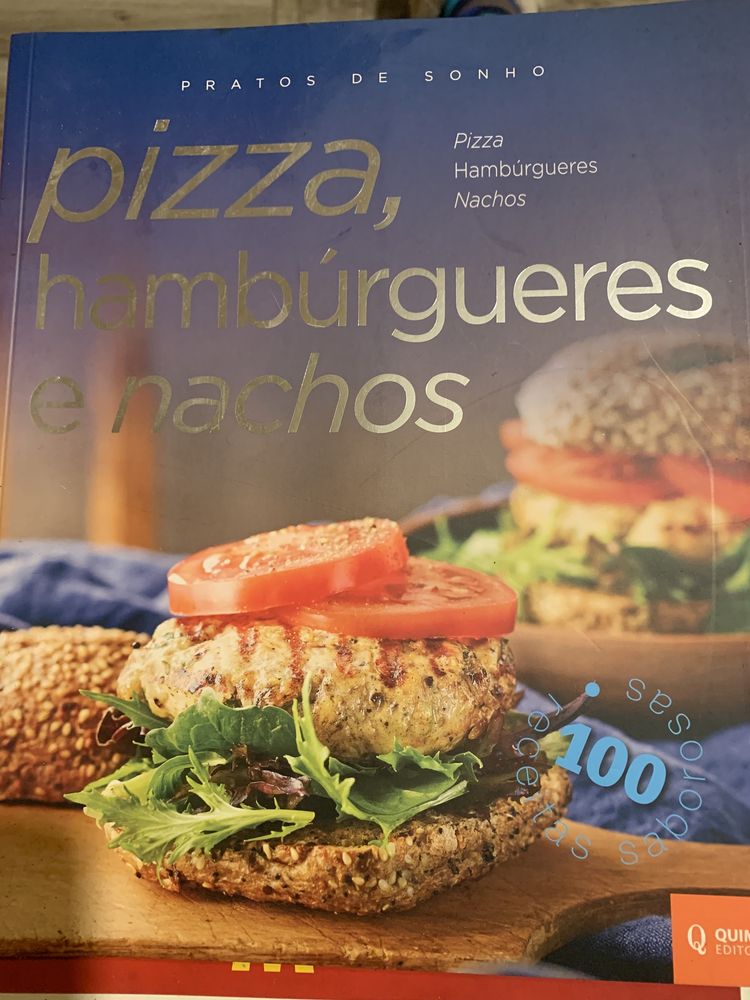 Livro culinária Pizza, Hamburgueres e Nachos