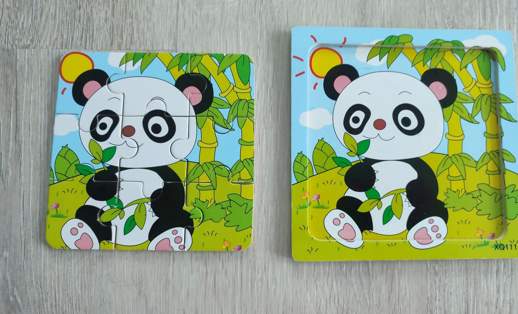 Puzzle drewniane panda
