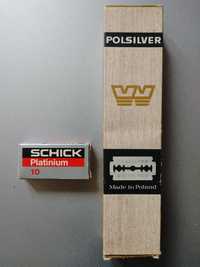 Леза для голiння Polsilver stainless blades Wizamet Poland