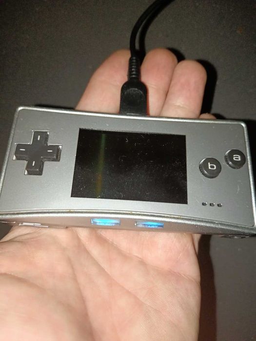 Console GameBoy Micro - Silver (Nintendo, Tested, Working, No Charger)