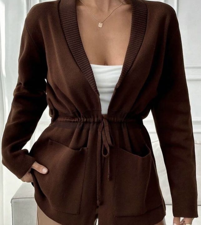 Brązowy sweter