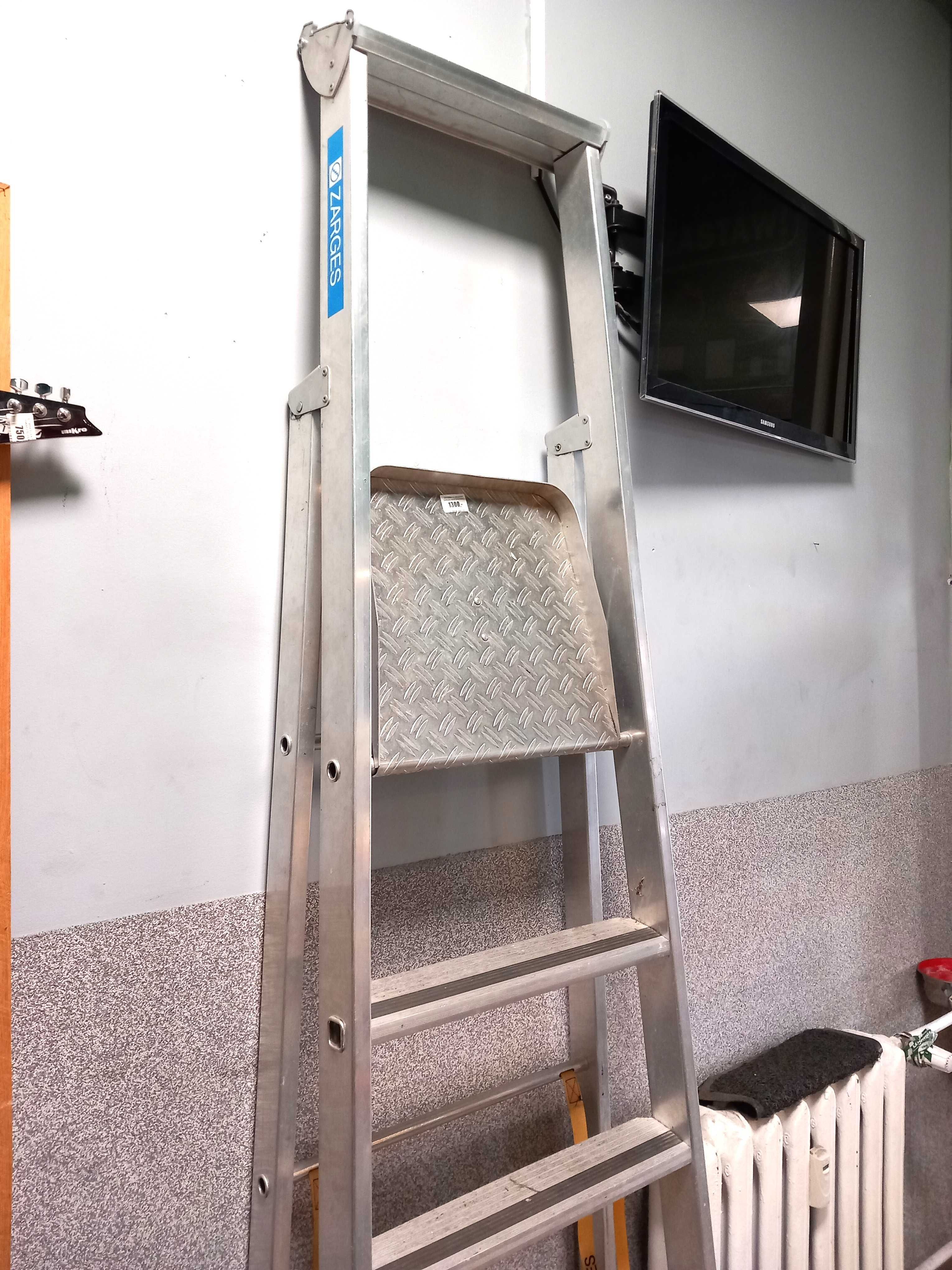 Drabina aluminiowa ZAGRES MASTERSTEPS 5 stopni 1.32m Loombard Szczytno