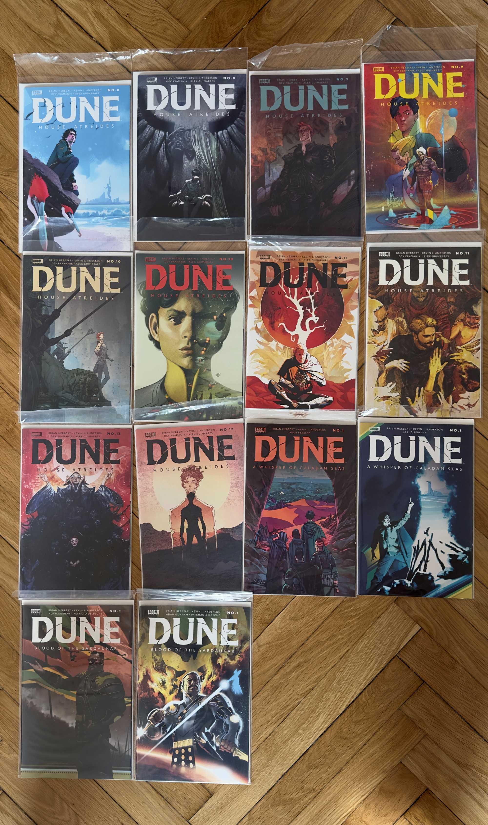 Dune House Atreides #1-#12 (CVR A & B) + dodatkowe