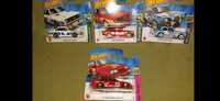 3 modele Ford Escort i 1 Ford Sierra Cosworth od Hot Wheels