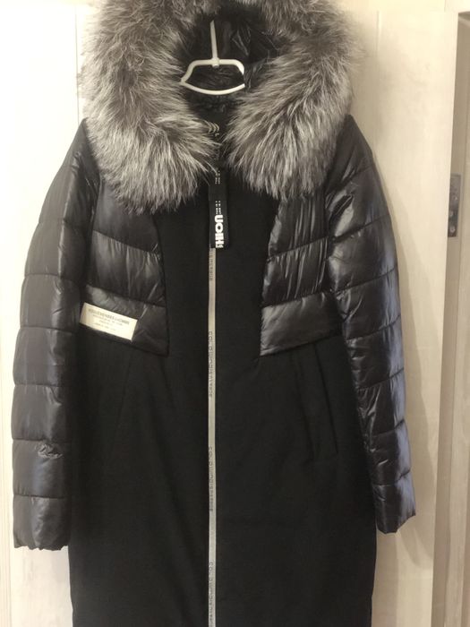 Зимовий пуховик з чернобуркою
