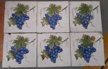 Conjunto 6 azulejos