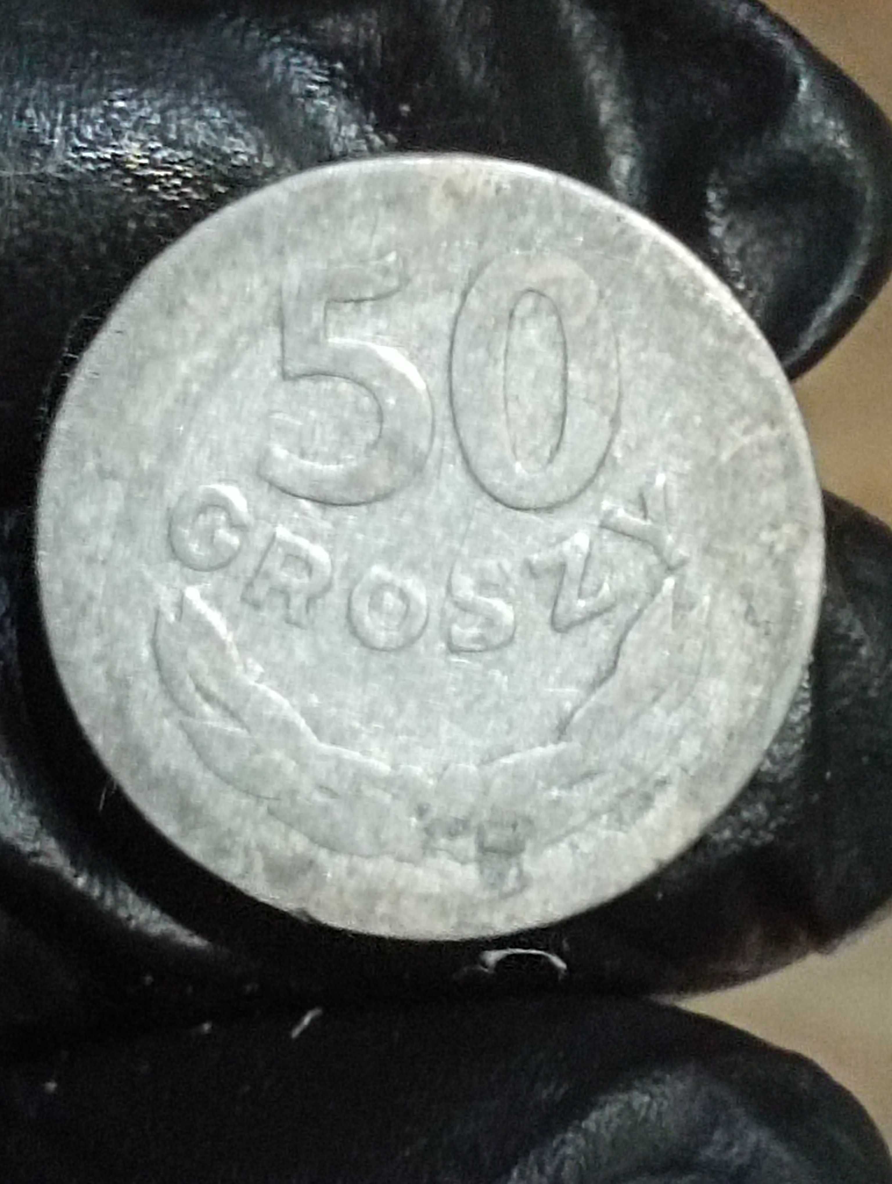 Druga moneta 50 gr 1957 r