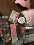 Kit com utensilos para unhas