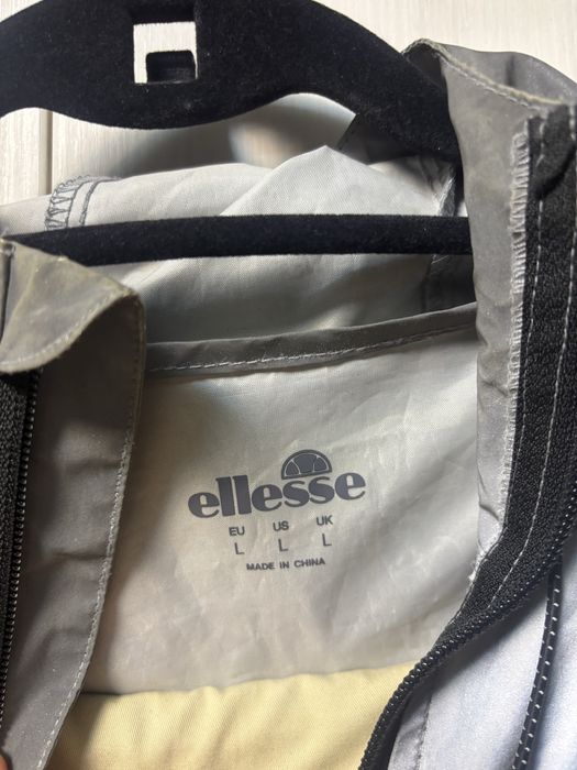 Вітровка ellesse нова, вітровка сіра світловідбиваюча