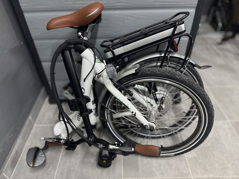 E-bike dobrável Megamo, nova + acessórios