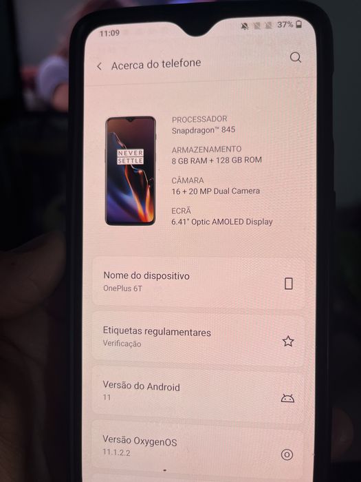 One plus6t preto