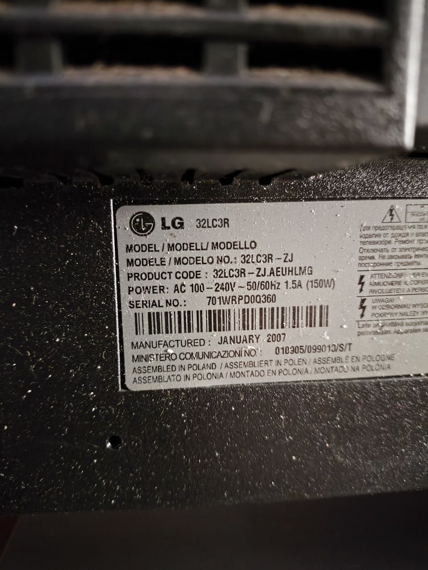Tv lg com avaria