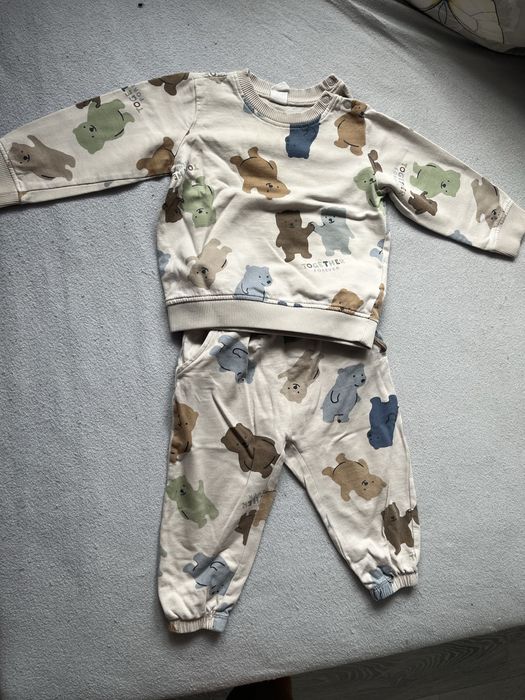 Dres h&m 86 cienki lato spodnie bluza