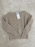Ażurowy sweter Rose Boutique S/M beżowy wełniany sweterek
