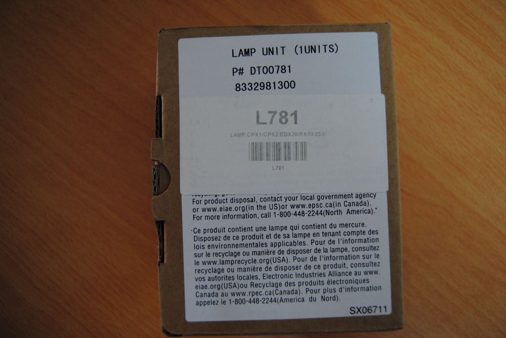 Lâmpadas para videoprojetor