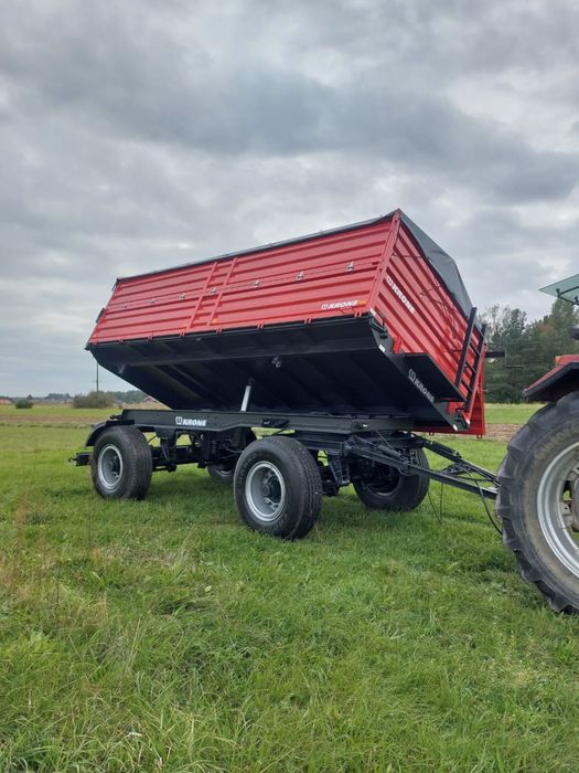 KRONE DK225 przyczepa rolnicza DMC 18T wywrot na kulach 3str LED